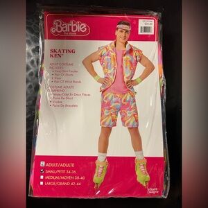 Adult size small Barbie Colorful Skating Costume for Men NEW